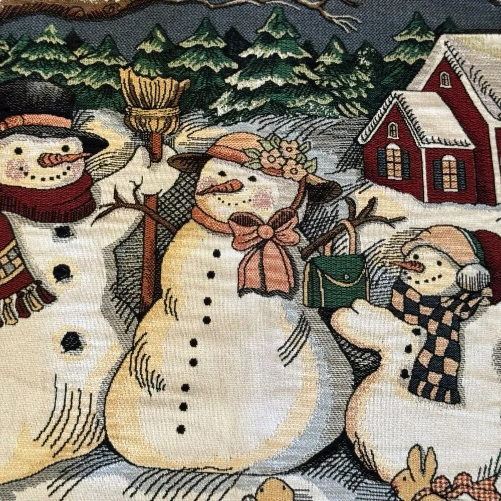Goodwin Weavers Tapestry Throw 45”X68”‎ Warm Smiles By S. Winget Winter Family